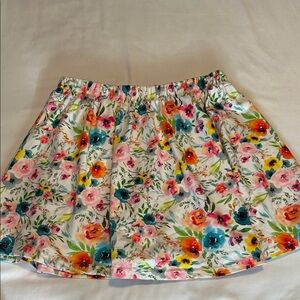Multicolor Floral Mini Skirt